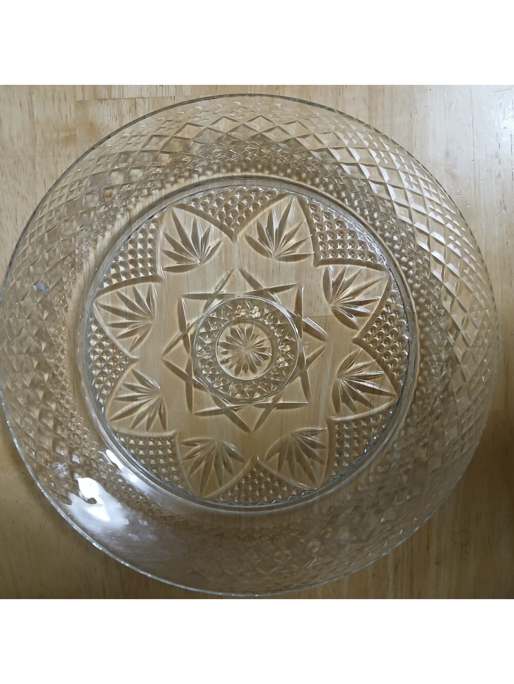 CRISTAL D'ARQUES DURAND Vintage CLEAR Dinner 4 Plate Set
